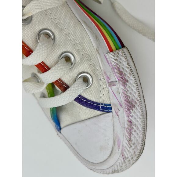 Converse Chuck Taylor All Stars White Rainbow Sole Womens Size 7 - Picture 15 of 16